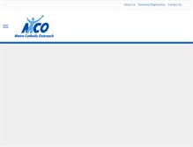 Tablet Screenshot of metrocatholicoutreach.org